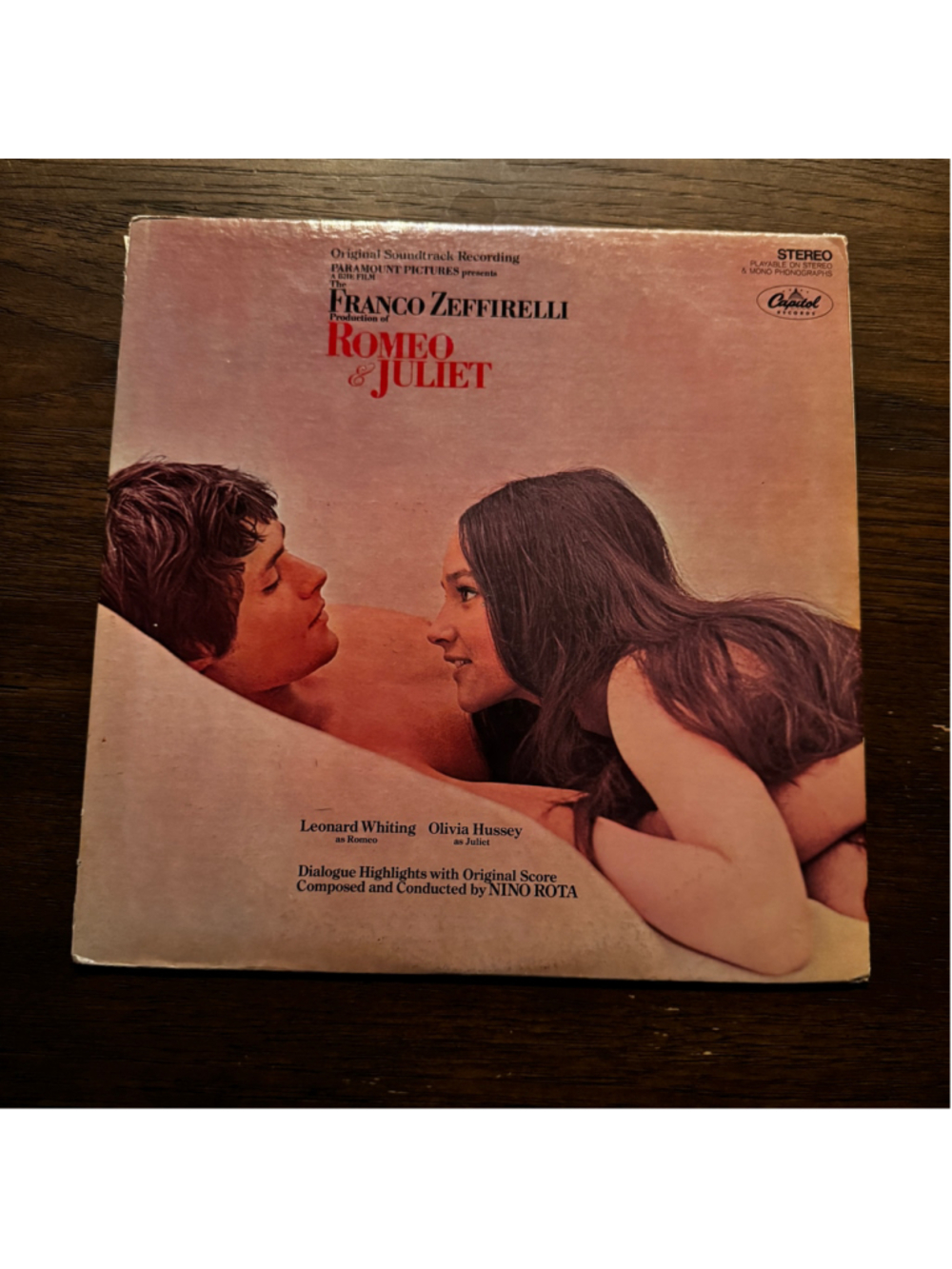 Vintage Romeo & Juliet Original Motion Picture Soundtrack LP